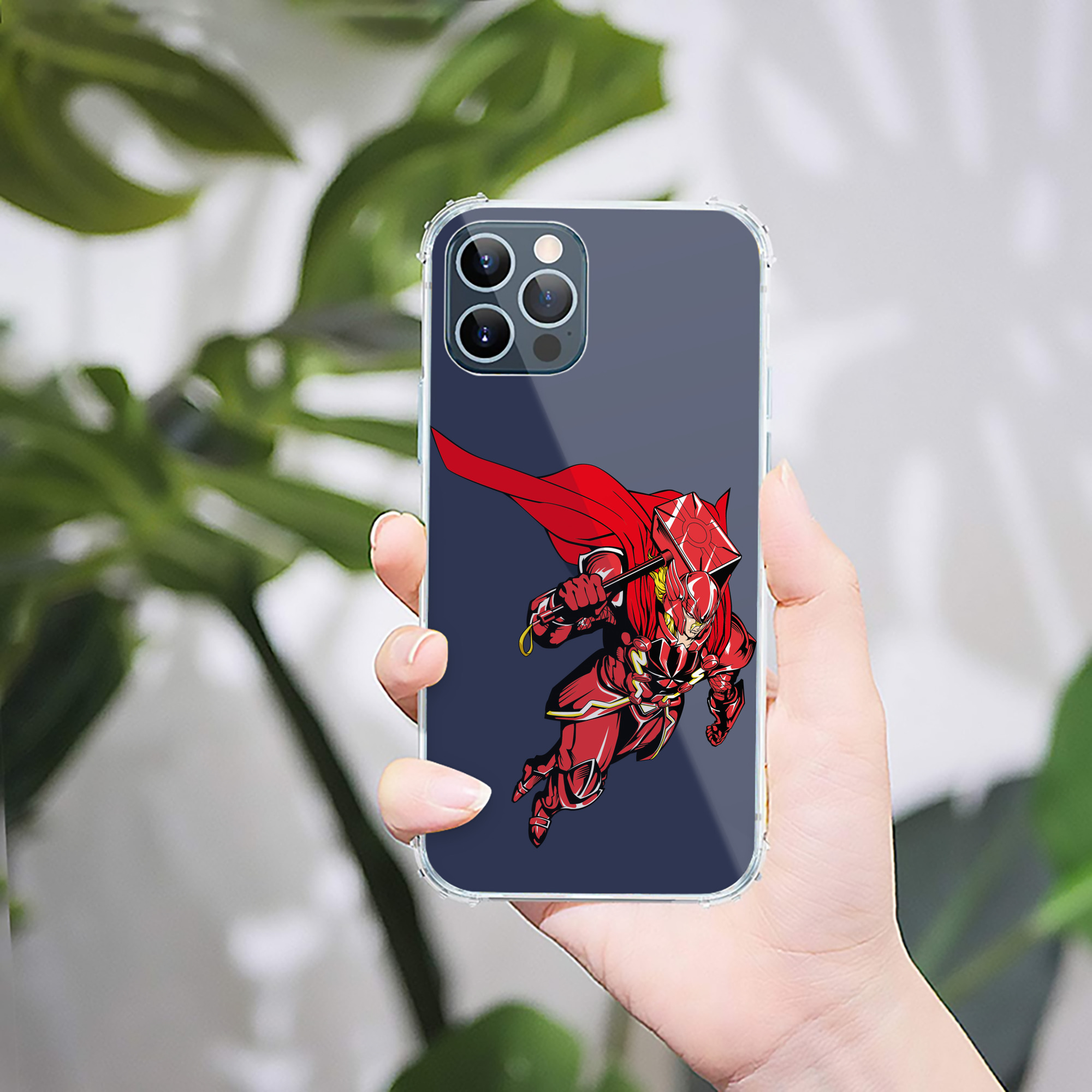 （画像用） アベンジャーズ The Avengers 【iPhone 12シリーズ対応】透明スマホケース（クリアソフトケース）